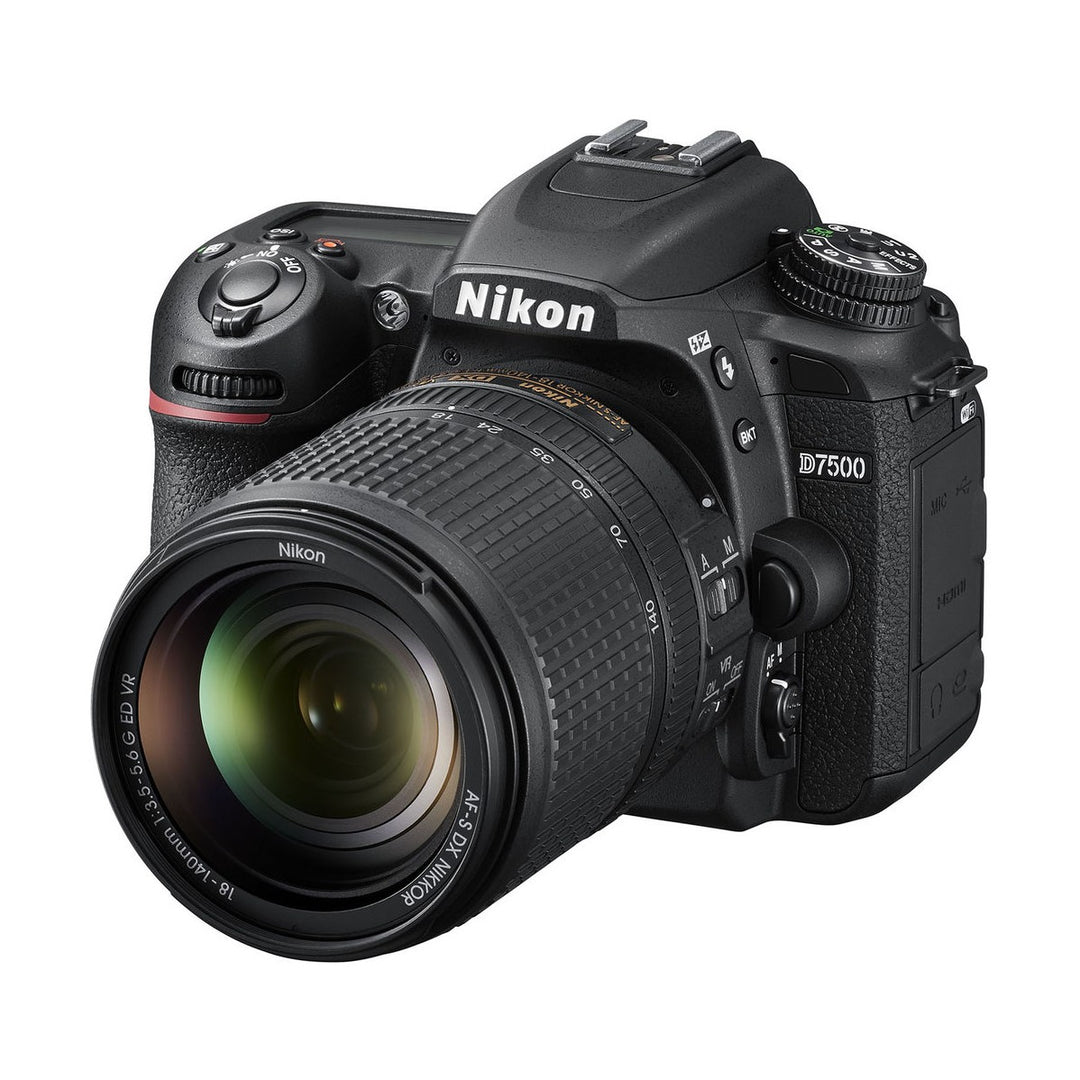 Nikon D7500 DSLR Camera with 18-140mm Lens - front