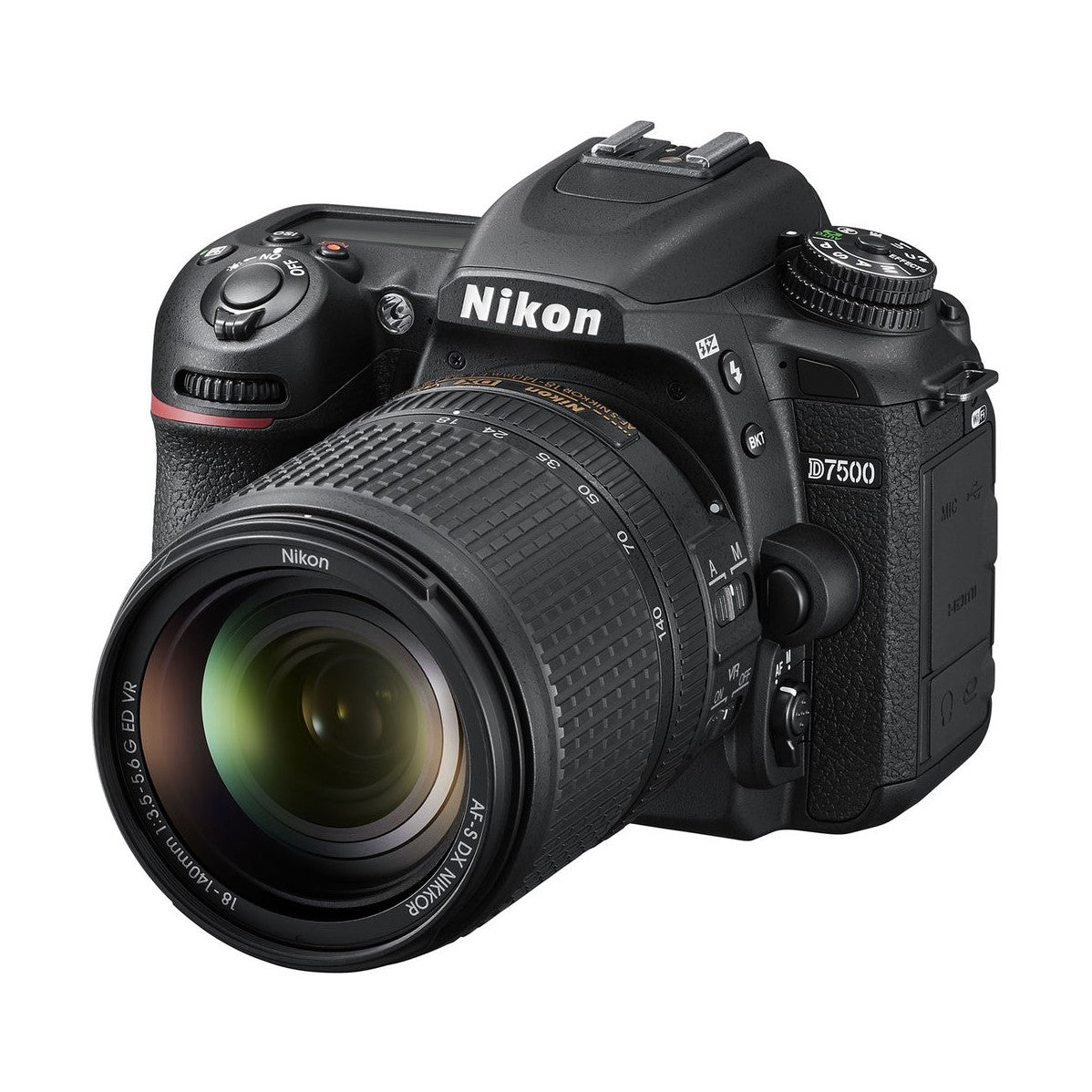 Nikon D7500 DSLR Camera with 18-140mm Lens - front
