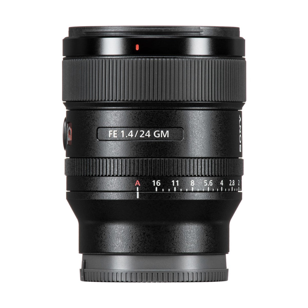 Sony FE 24mm f/1.4 GM Lens - side markings