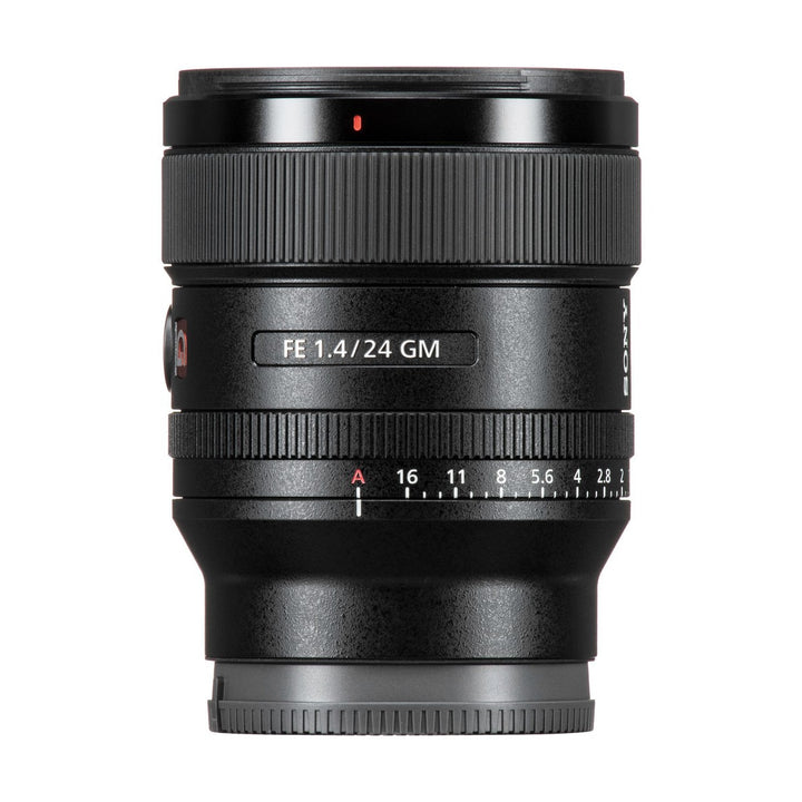 Sony FE 24mm f/1.4 GM Lens - side markings