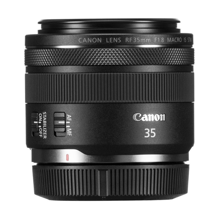 Canon RF 35mm f/1.8 IS Macro STM Lens - side
