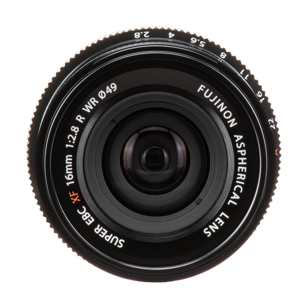 Fujifilm XF 16mm f/2.8 R WR Lens (Black) - front (glass)