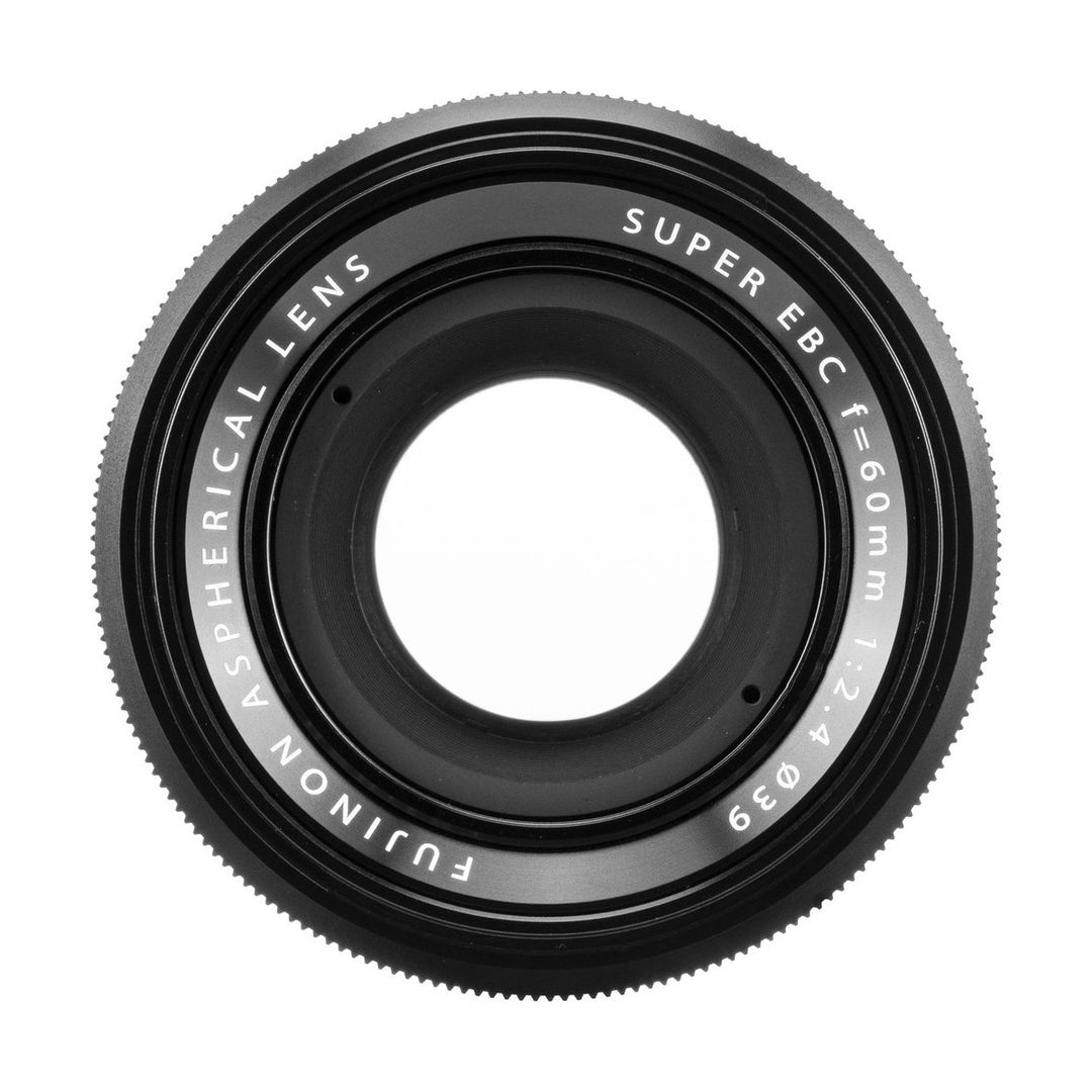 Fujifilm XF 60mm f/2.4 R Macro Lens (Black) - front (glass)
