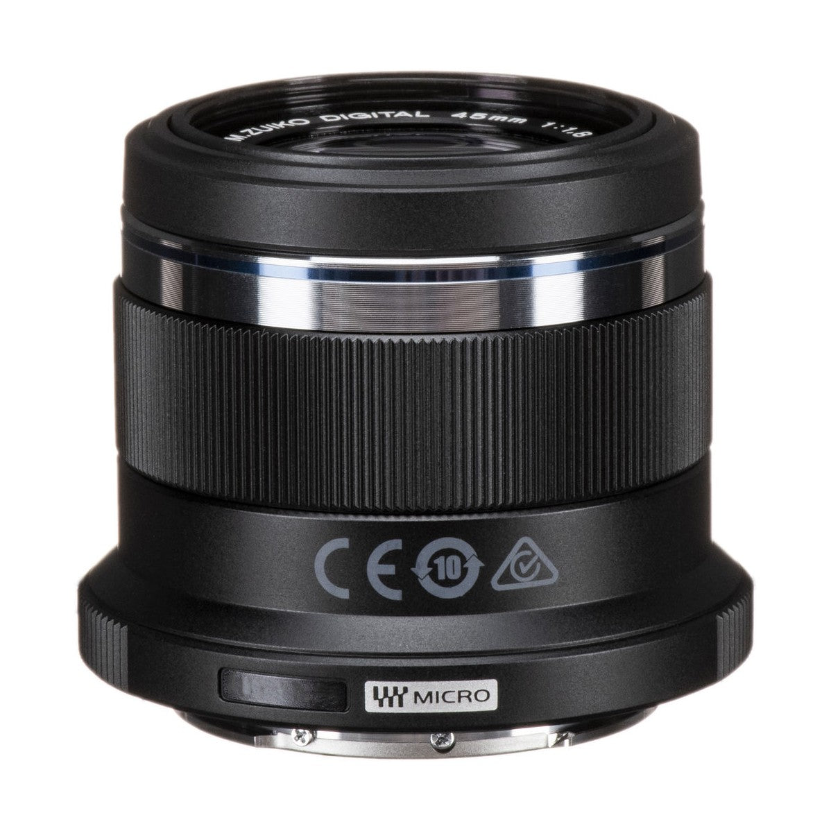 Olympus M.Zuiko Digital ED 45mm f/1.8 Lens (Black) - side