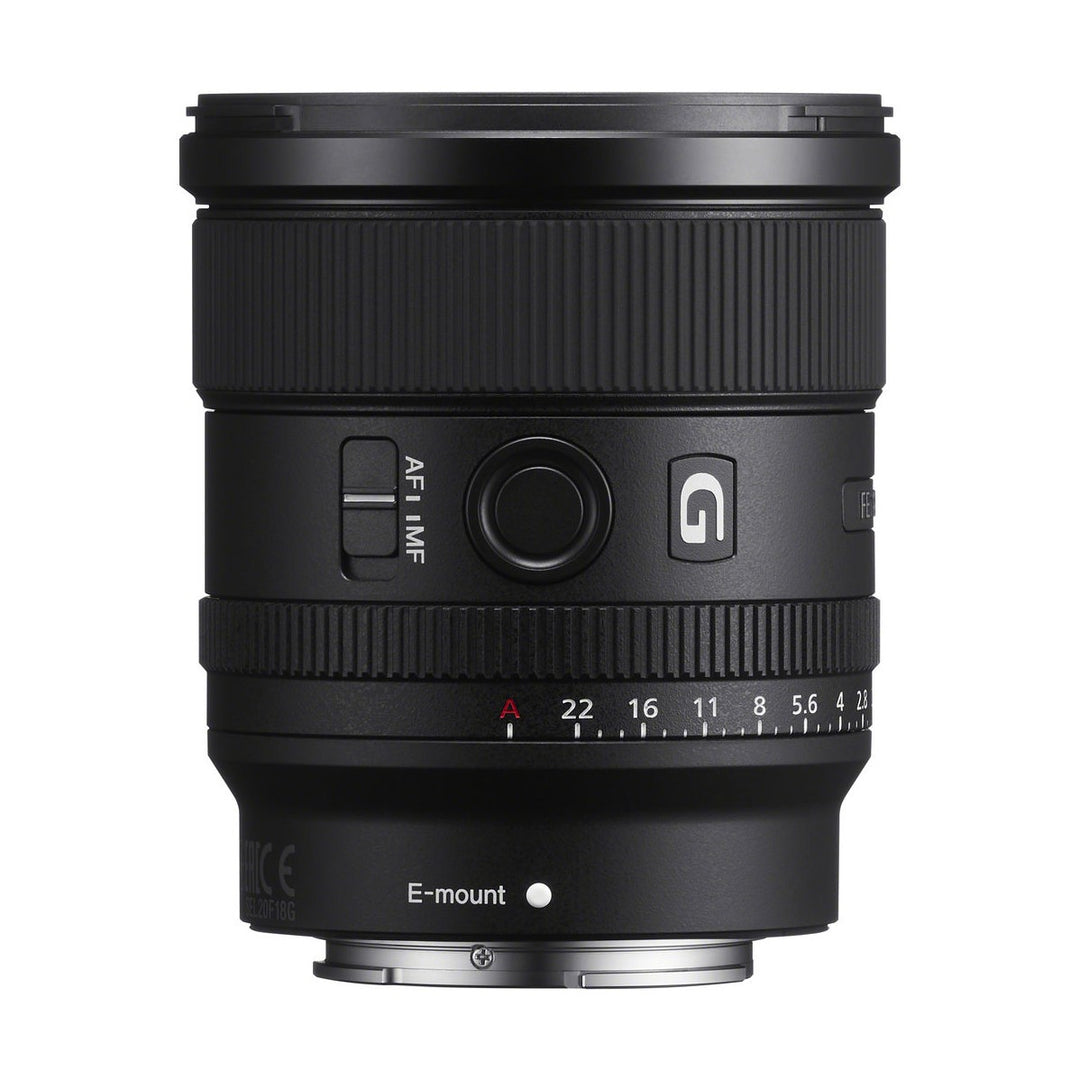 Sony FE 20mm f/1.8 G Lens - side