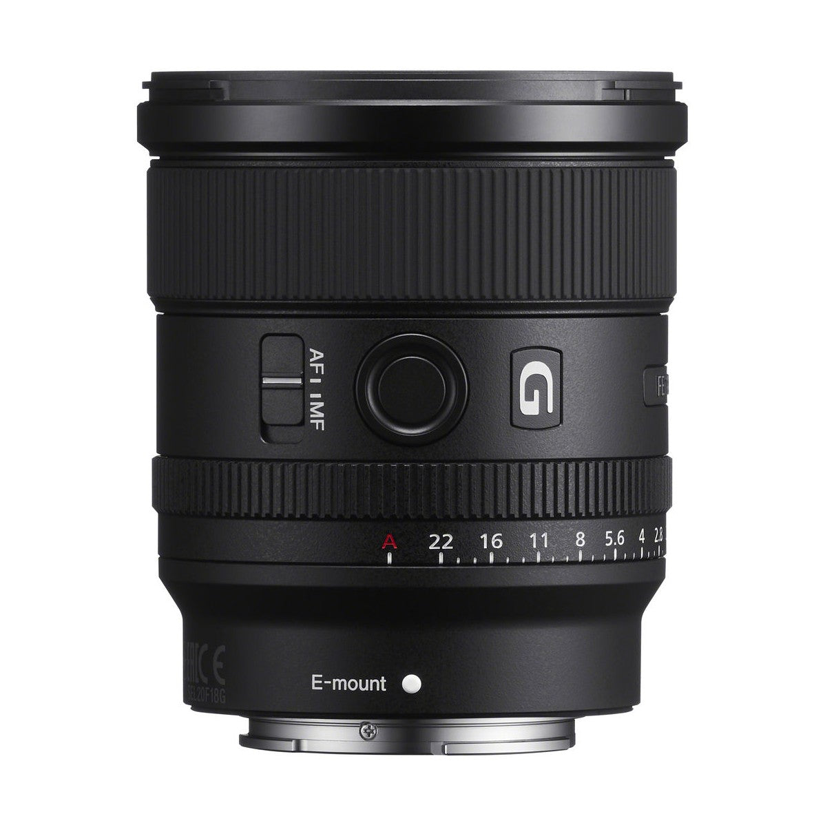Sony FE 20mm f/1.8 G Lens - side