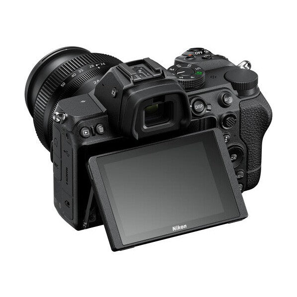 ClubCamera.com black Nikon Z5 with flip-out screen for low-angle shooting and NIKKOR Z 24-50mm lens