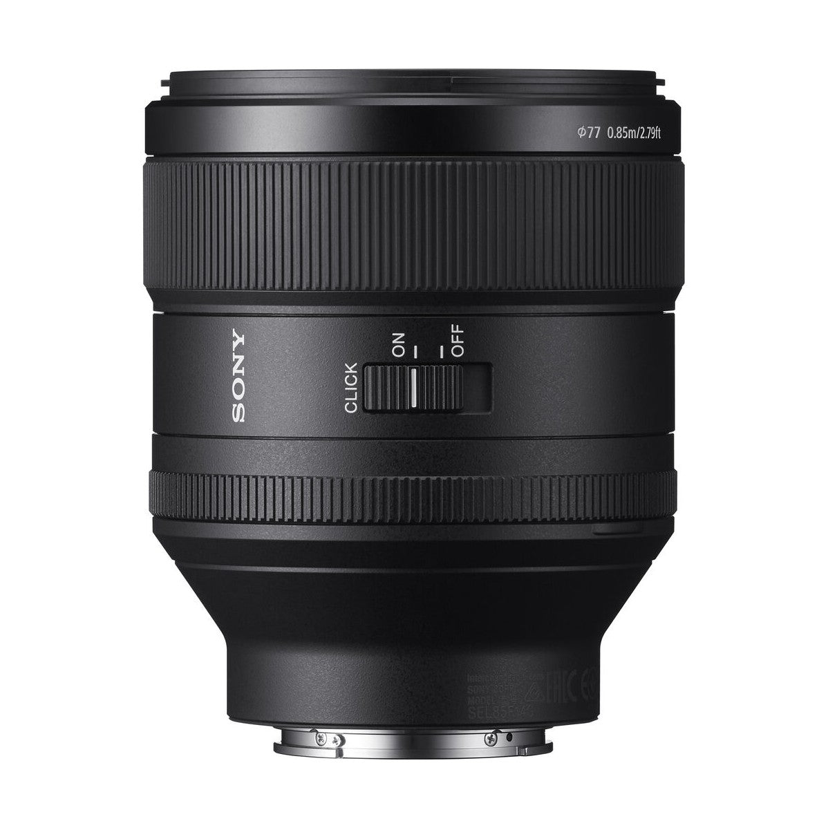 Sony FE 85mm f/1.4 GM Lens - side