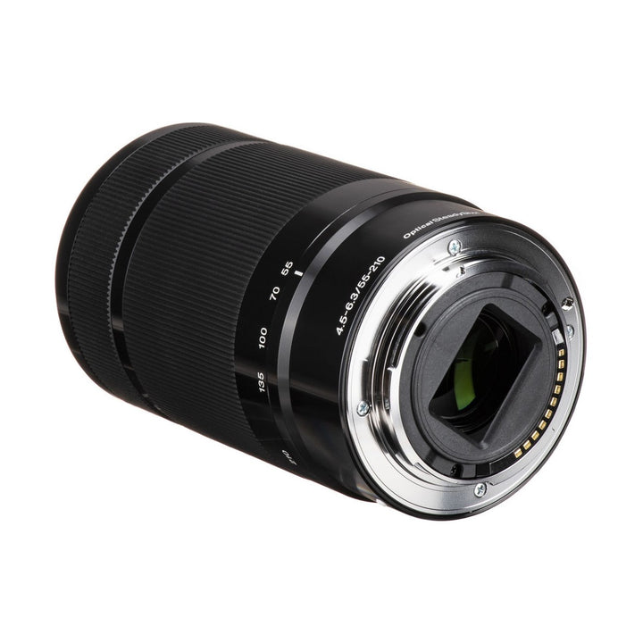 Sony E 55-210mm f/4.5-6.3 OSS Lens - Black (White Box) - back mount
