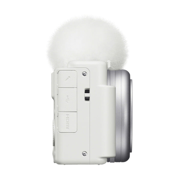 Sony ZV-1F Digital Camera (White) - side