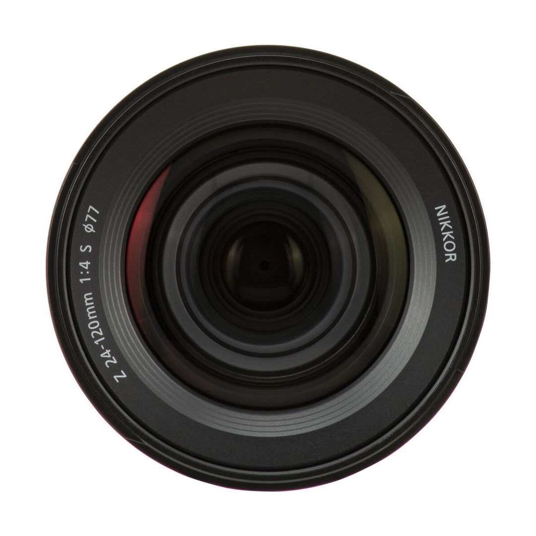 Nikon NIKKOR Z 24-120mm f/4 S Lens (White Box) - front glass