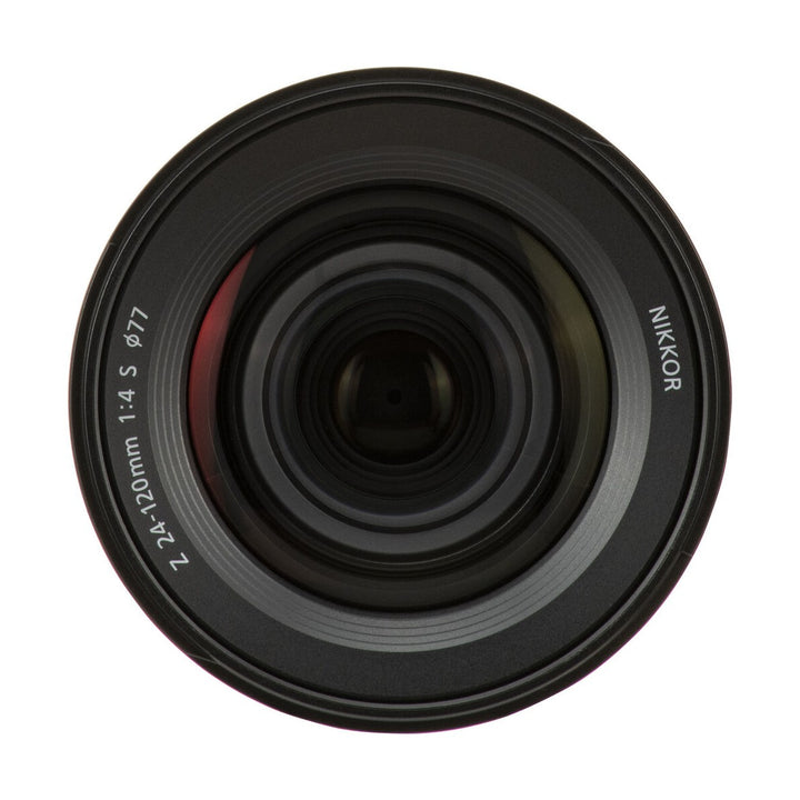 Nikon NIKKOR Z 24-120mm f/4 S Lens (White Box) - front glass