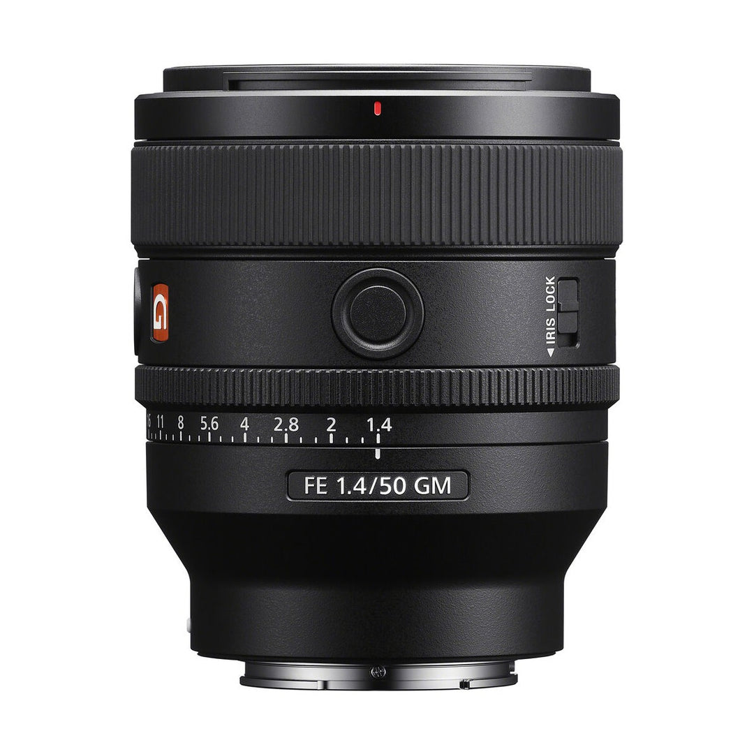 Sony FE 50mm f/1.4 GM Lens - side markings