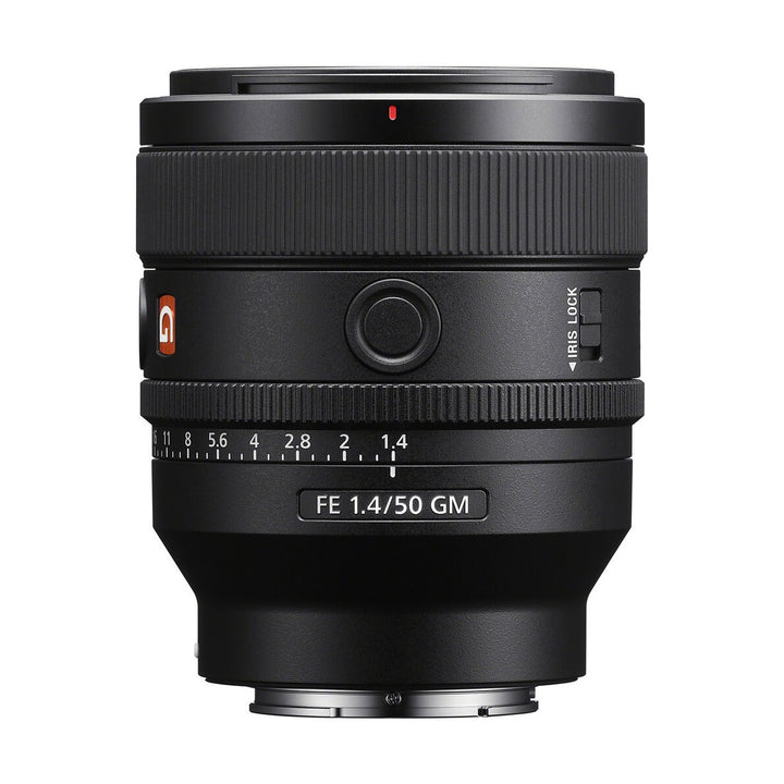Sony FE 50mm f/1.4 GM Lens - side markings