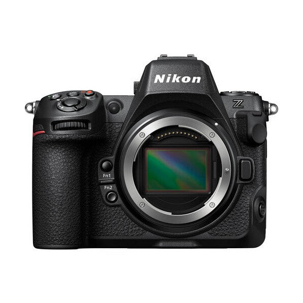 Nikon Z8 mirrorless camera body only with exposed full-frame sensor and silver lens mount by ClubCamera.com