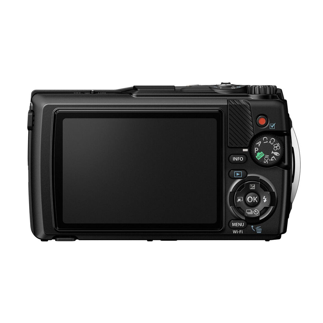 OM SYSTEM Tough TG-7 Digital Camera (Black) - back
