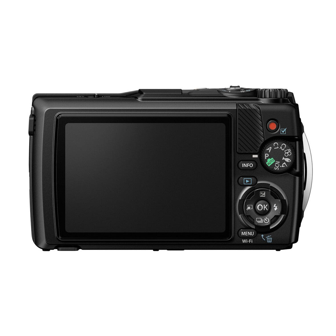 OM SYSTEM Tough TG-7 Digital Camera (Black) - back