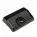 ClubCamera Canon AE-1 Program grip low-angle side view black plastic with textured pyramid surface