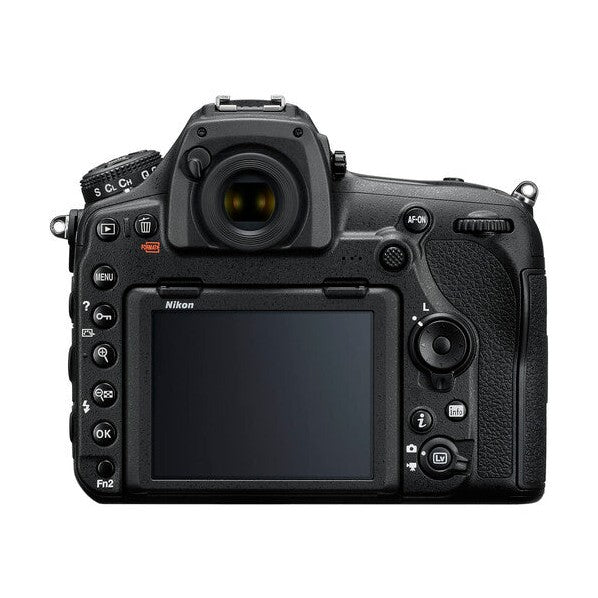 Rear view of Nikon D850 DSLR body only featuring articulated LCD screen and control buttons at ClubCamera.com