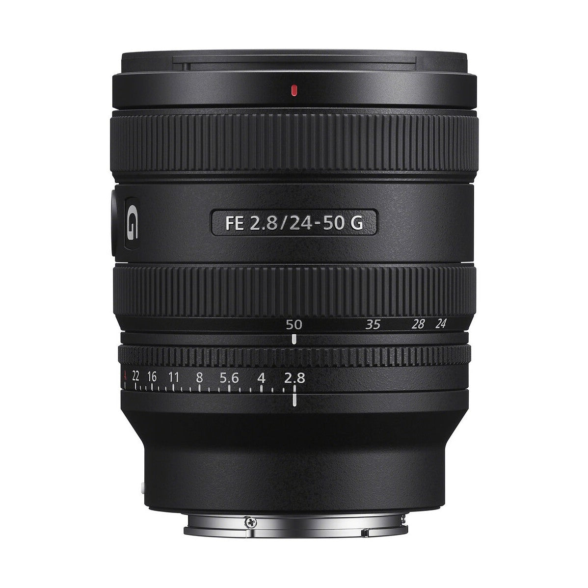 Sony FE 24-50mm f/2.8 G Lens - side markings