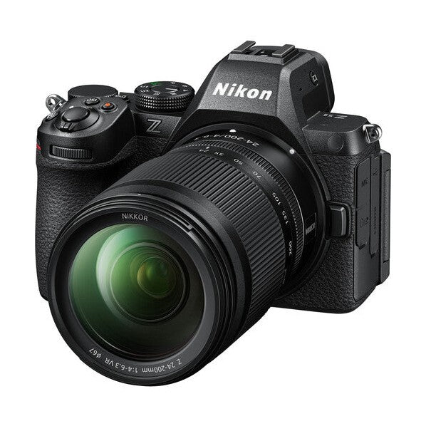 Nikon Z5II Mirrorless Camera with 24-200mm Lens by ClubCamera.com showing textured grip and lens markings