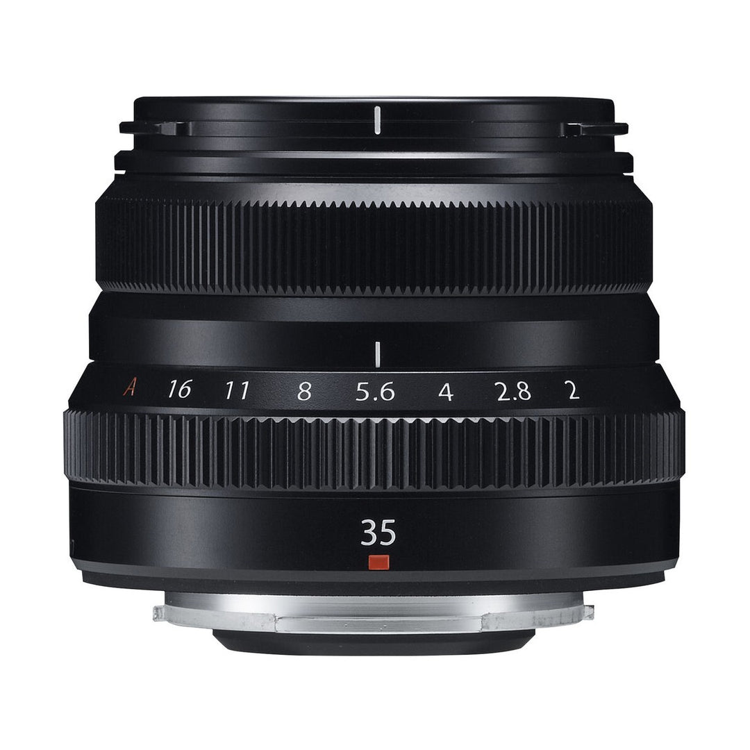 Fujifilm XF 35mm f/2 R WR Lens (Black) (Black) - side