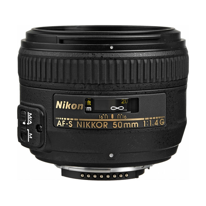 Nikon AF-S Nikkor 50mm f/1.4G Lens - side