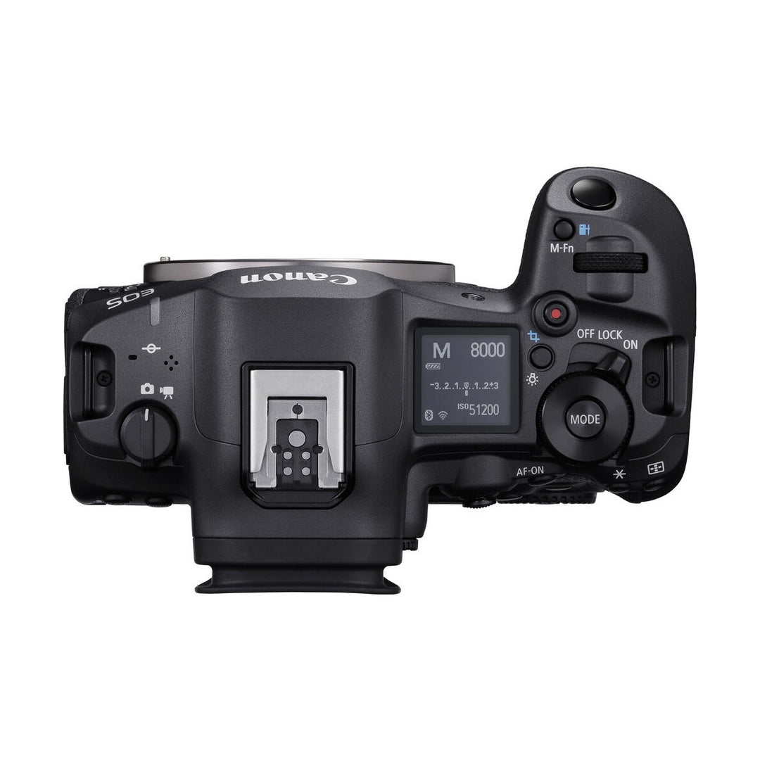 Canon EOS R5 Mark II Mirrorless Camera with 24-105mm Lens - top