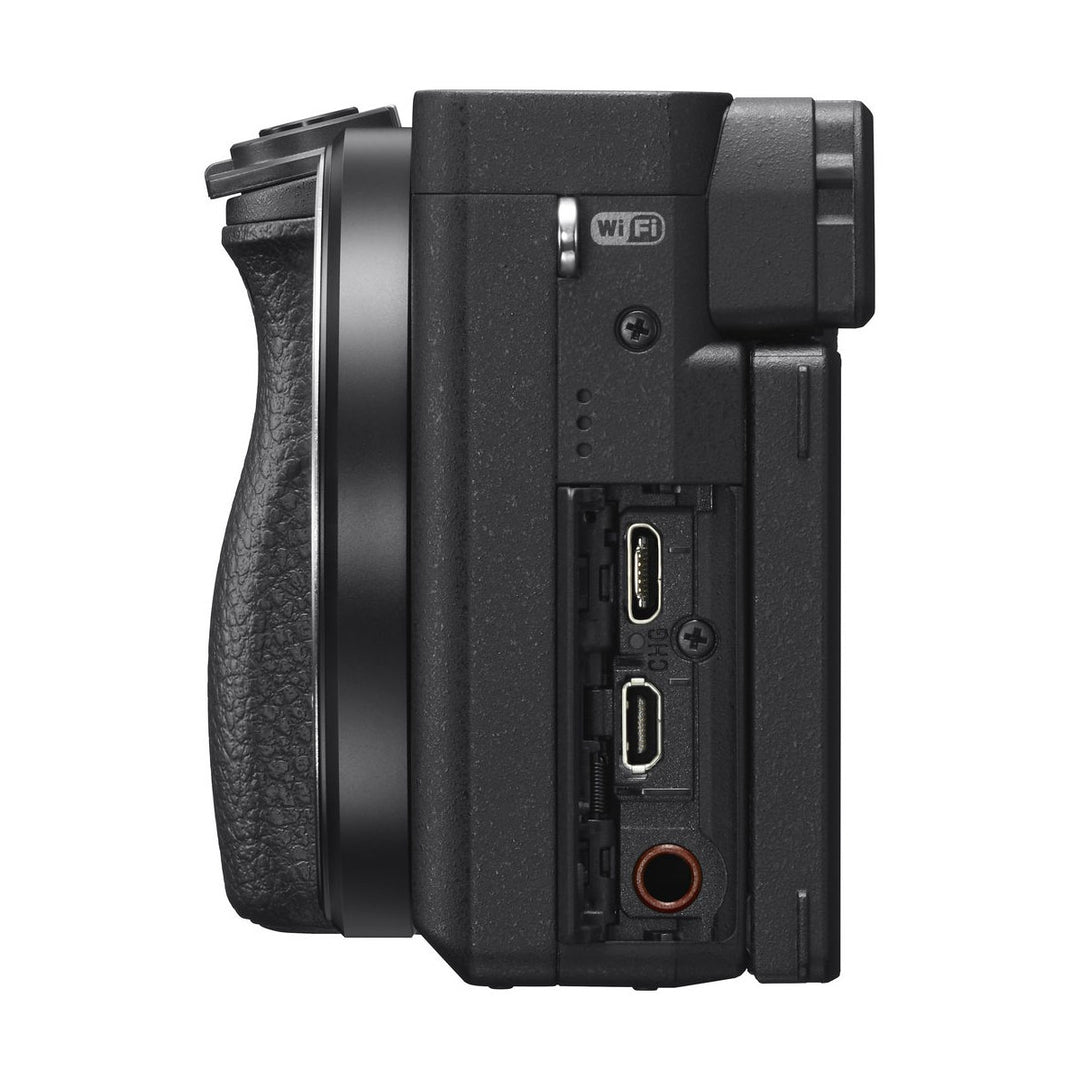 Sony Alpha a6400 Mirrorless Camera with 16-50mm Lens - side