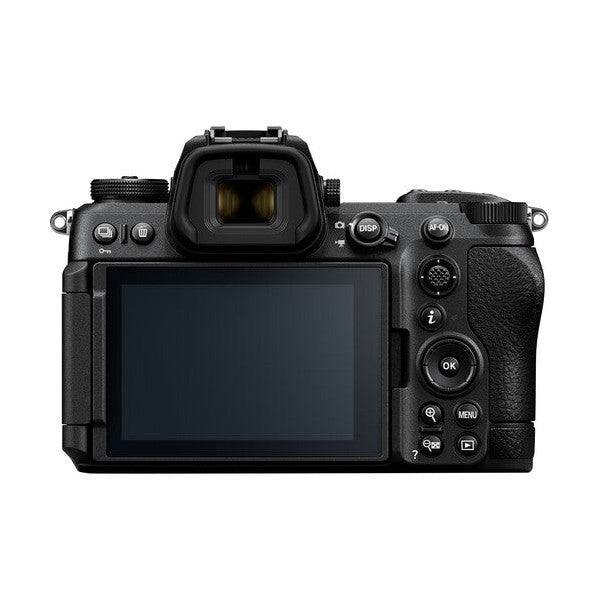 Nikon Z6III mirrorless camera back view with rear LCD and controls by ClubCamera.com