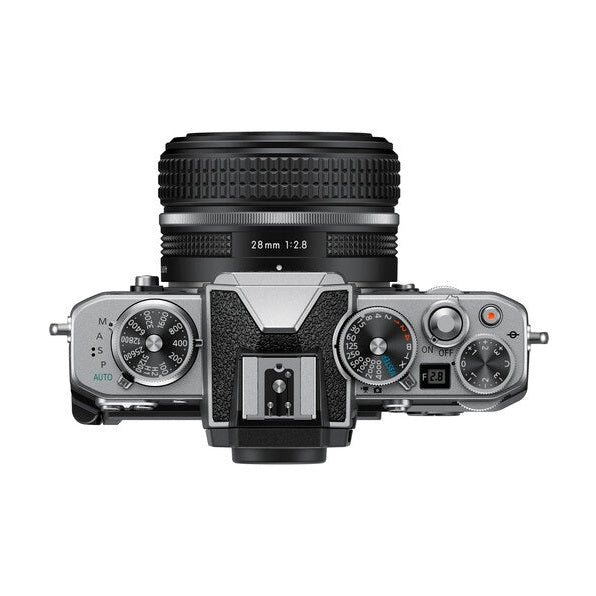 Top view of Nikon Zfc retro dials and mode settings, ClubCamera.com