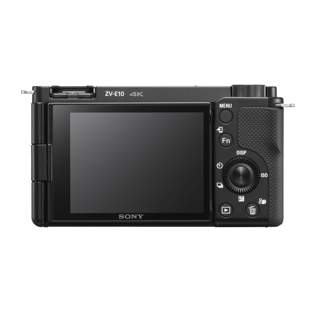 Sony ZV-E10 Mirrorless Camera with 16-50mm Lens - back