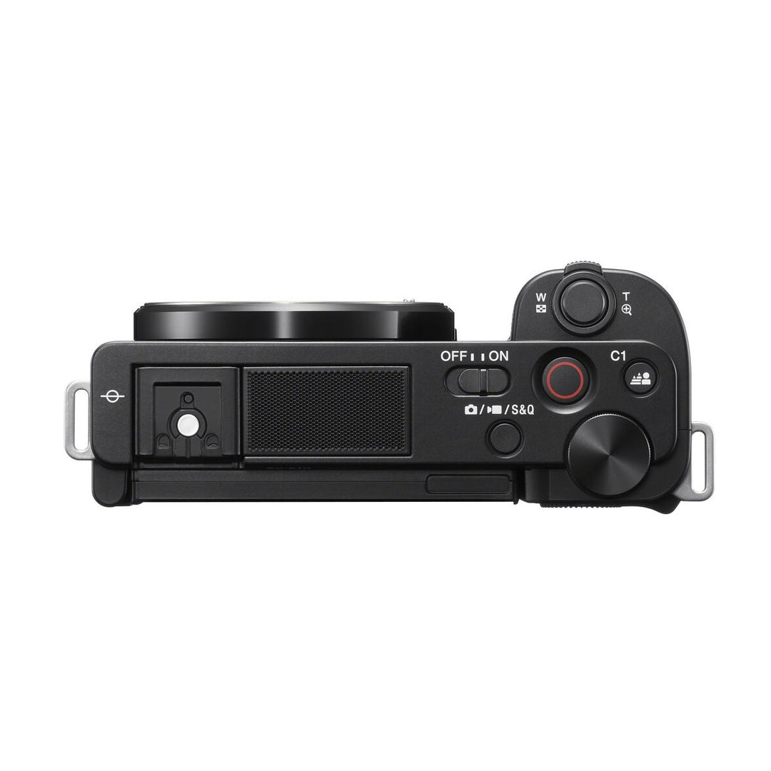 Sony ZV-E10 Mirrorless Camera with 16-50mm Lens - top
