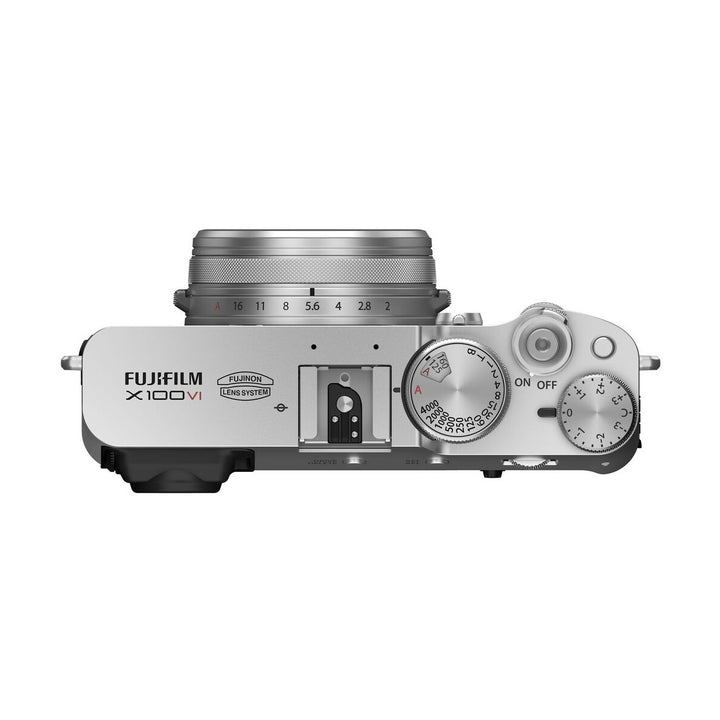 Fujifilm X100VI Digital Camera (Silver) - top