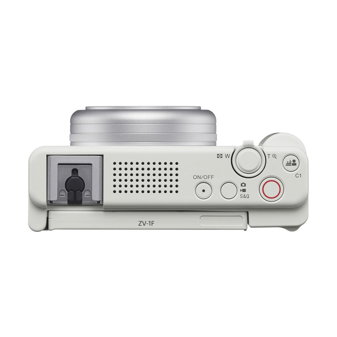 Sony ZV-1F Digital Camera (White) - top