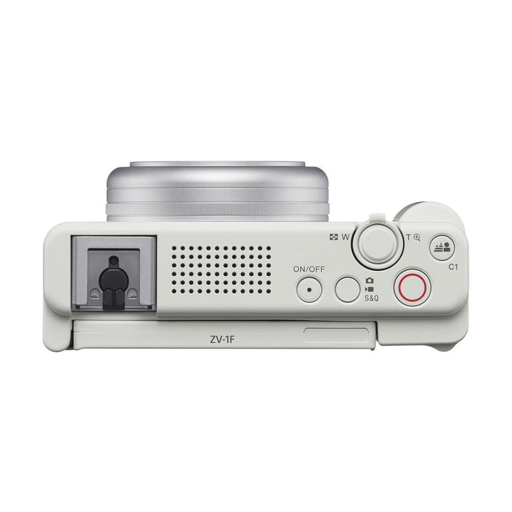 Sony ZV-1F Digital Camera (White) - top