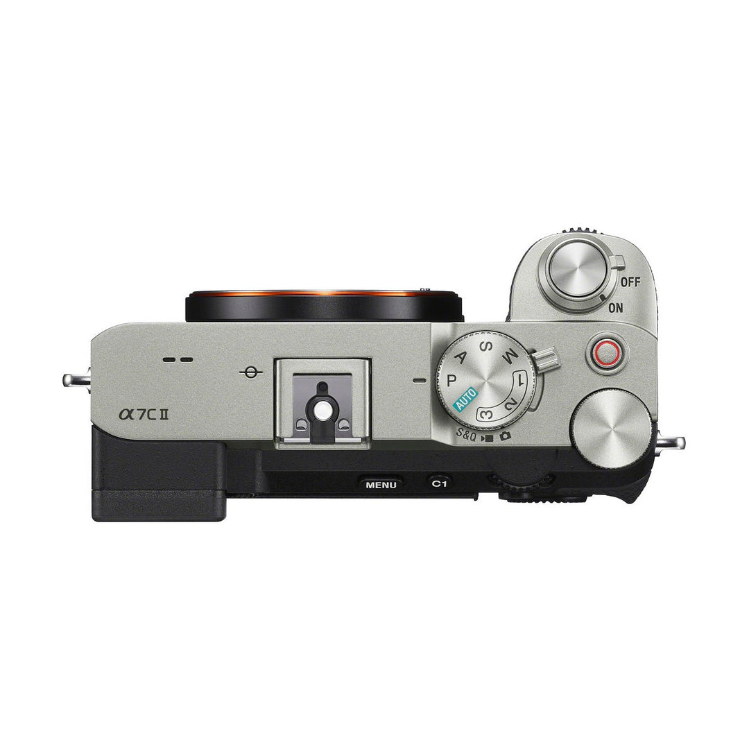 Sony Alpha 7C II Mirrorless Camera - Body Only (Silver) - top