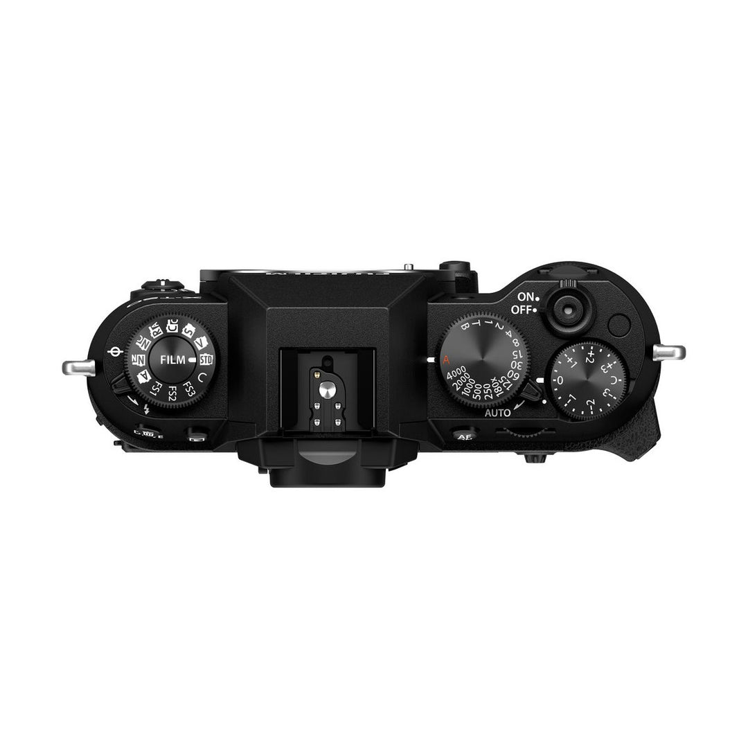 Fujifilm X-T50 Mirrorless Camera with 15-45mm Lens (Black) - top