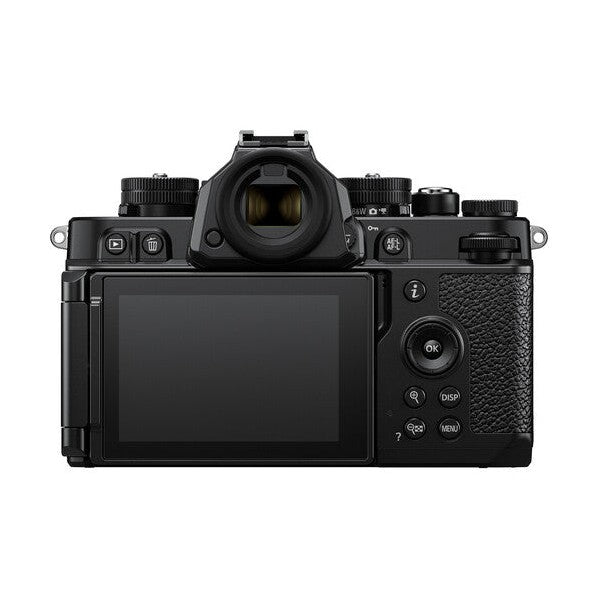 Rear view of Nikon Zf mirrorless camera showing articulating screen and control buttons by ClubCamera.com