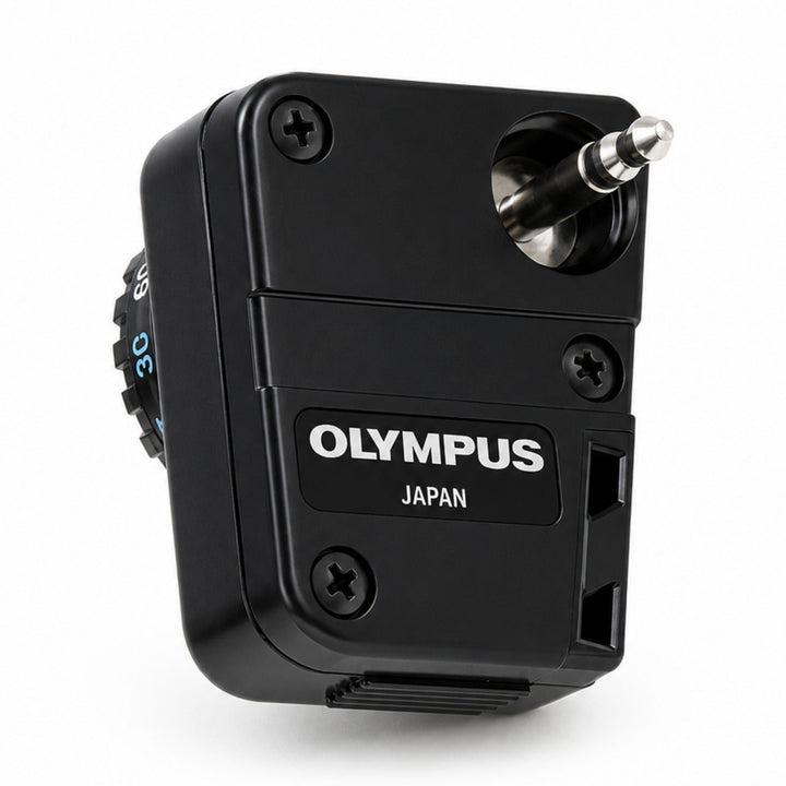 ClubCamera Olympus OM10 Manual Adapter side angle revealing silver connection pin and depth