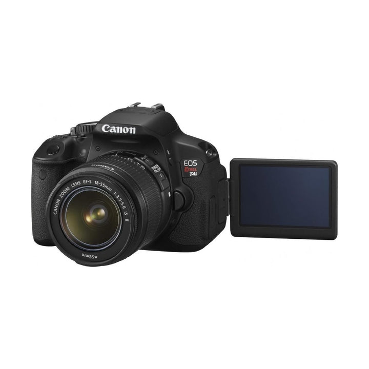 Canon Rebel T4i DSLR with articulating flip-out screen extended at ClubCamera.com