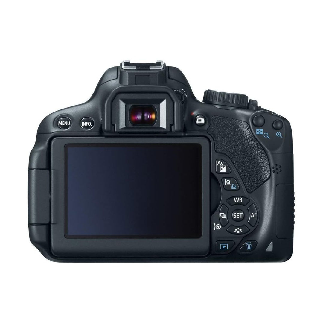 Rear view of Canon Rebel T4i DSLR with LCD screen and control buttons at ClubCamera.com