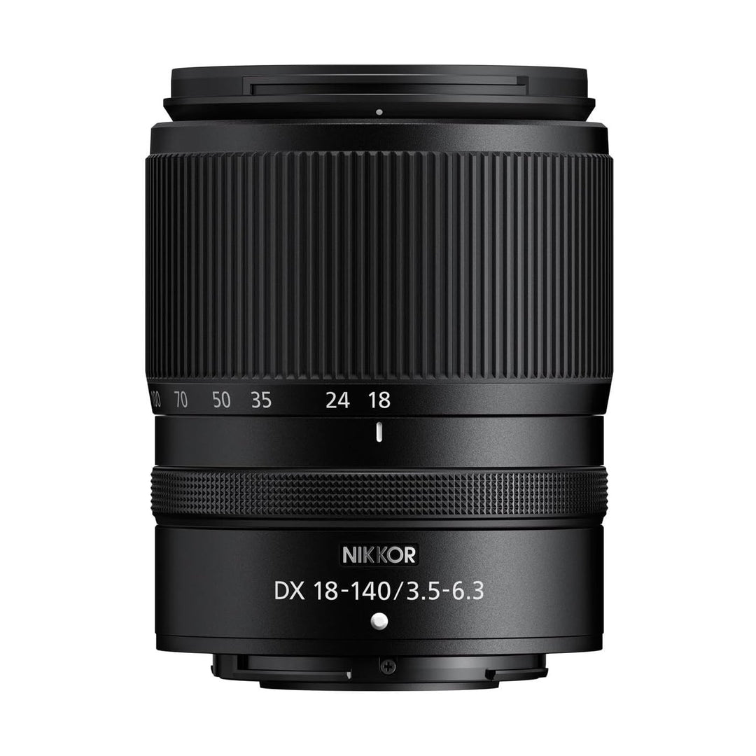 ClubCamera.com NIKKOR Z DX 18-140mm VR lens matte black with ribbed focus ring and focal length markings