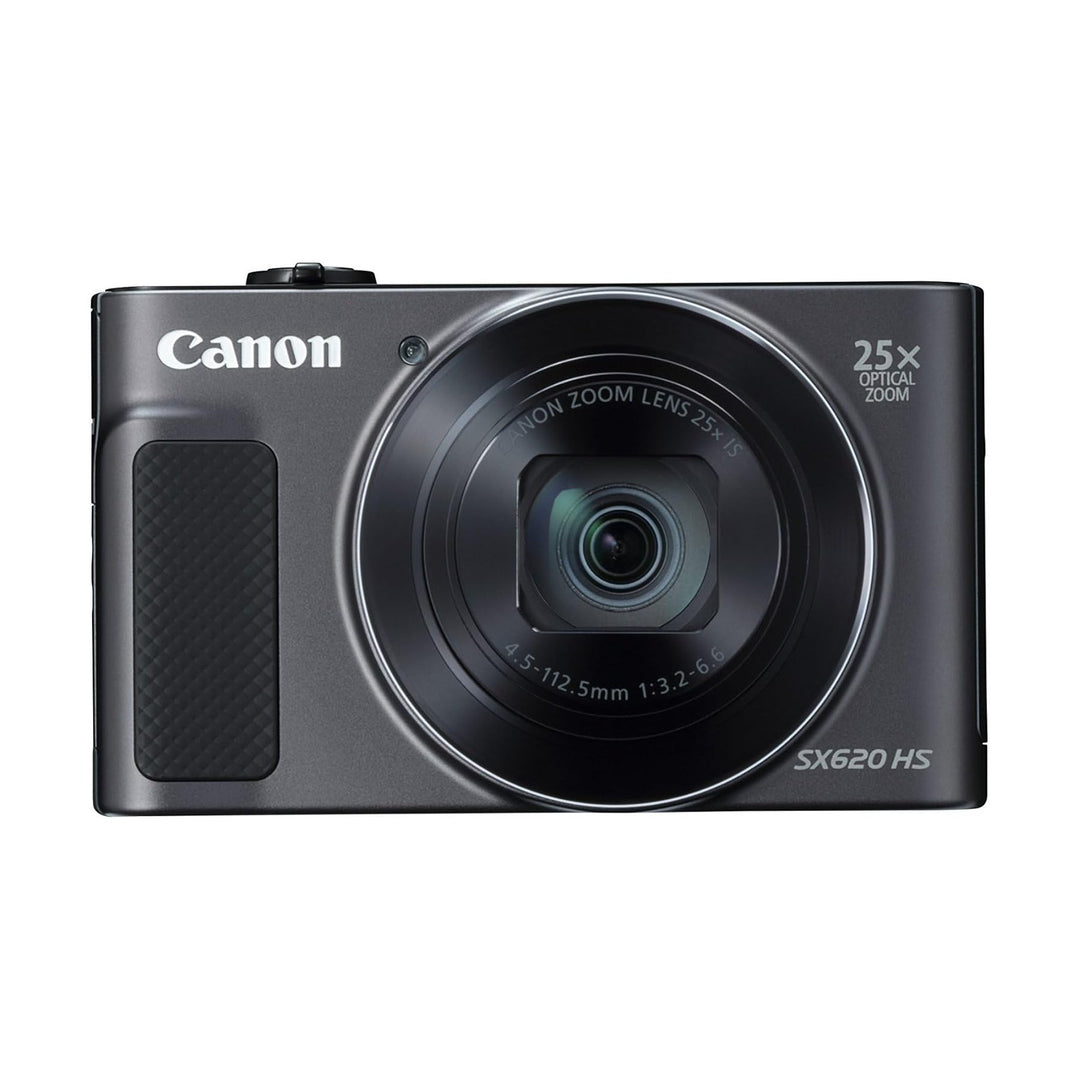 Charcoal Canon PowerShot SX620 HS point-and-shoot camera with textured grip and 25x zoom from ClubCamera.com