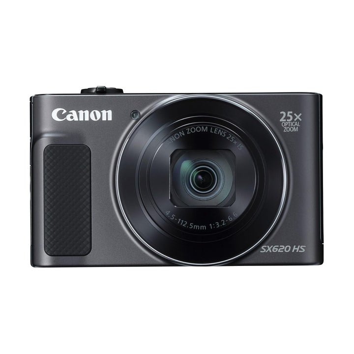 Charcoal Canon PowerShot SX620 HS point-and-shoot camera with textured grip and 25x zoom from ClubCamera.com
