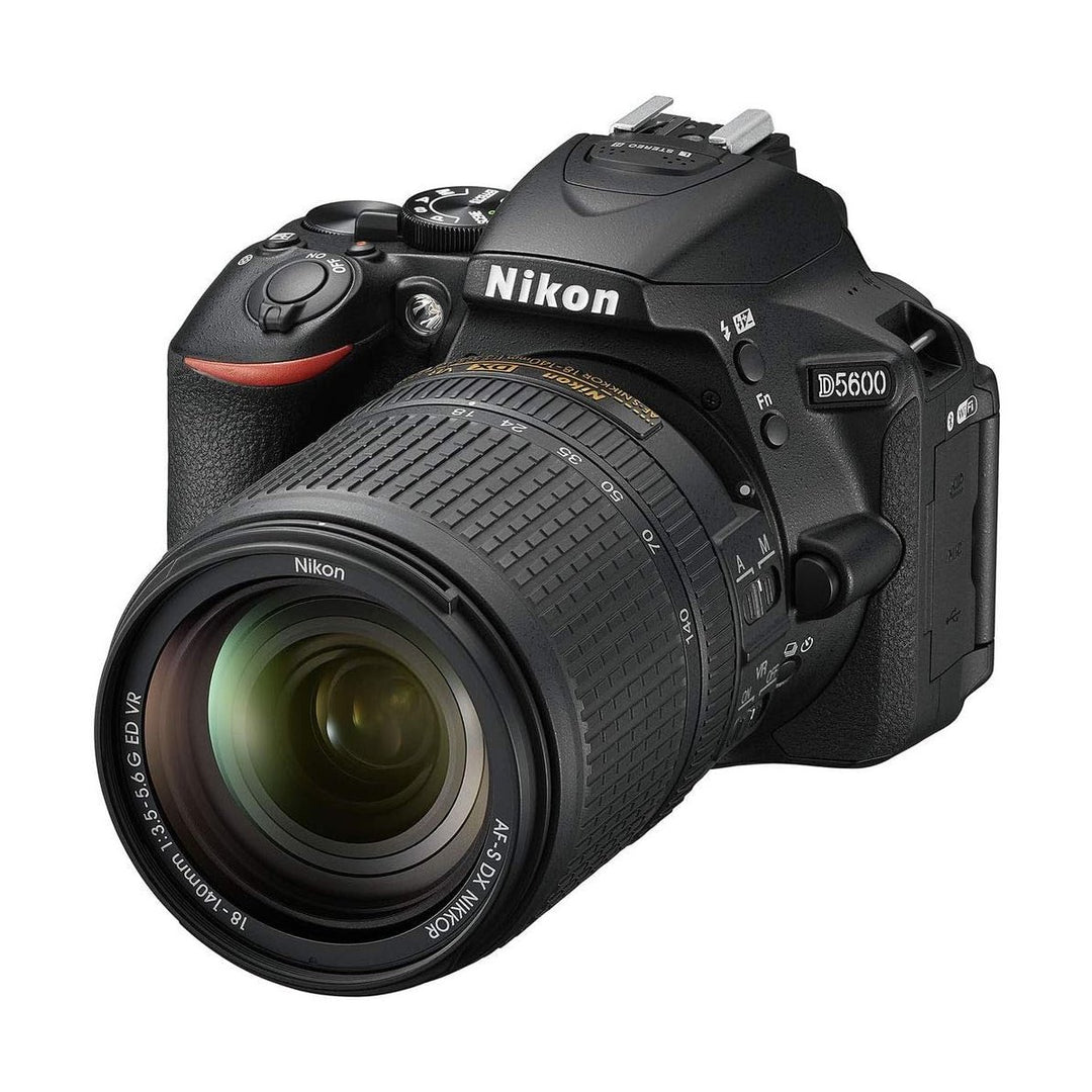 Nikon D5600 DSLR Camera with 18-140mm Lens - front