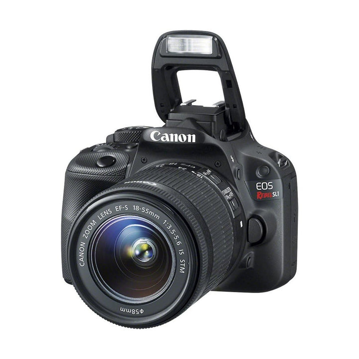 Canon EOS Rebel SL1 DSLR with pop-up flash and EF-S 18-55mm lens from ClubCamera.com