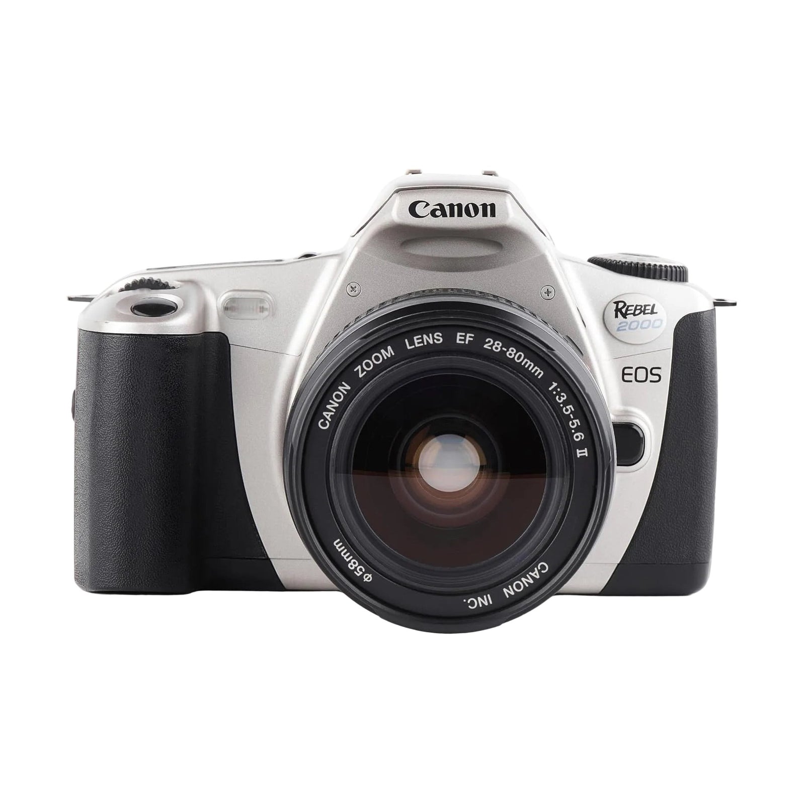 Canon Rebel 2000 silver EOS film SLR camera with EF 28-80mm lens at ClubCamera.com