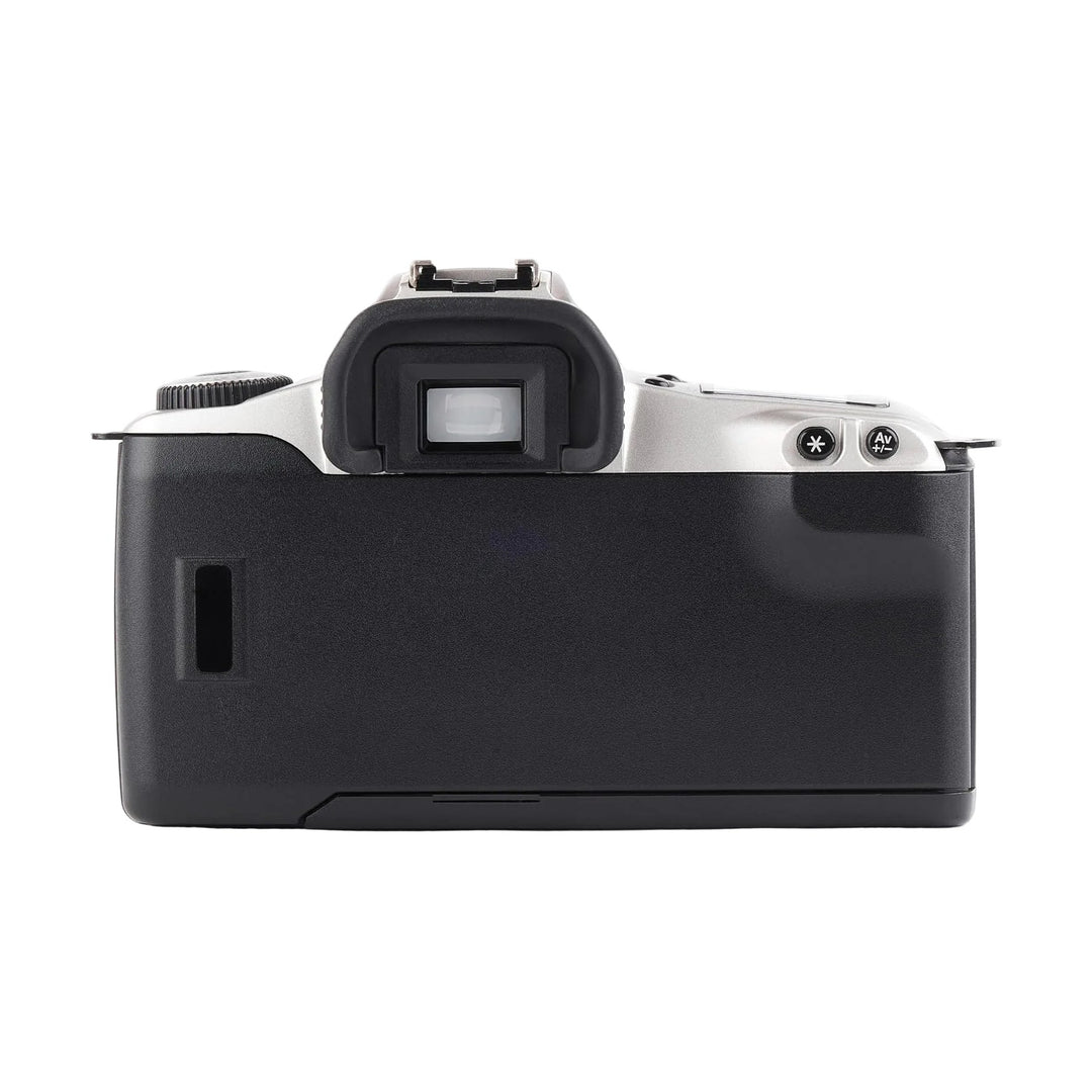 Rear view of Canon Rebel 2000 EOS film camera showing viewfinder and buttons at ClubCamera.com