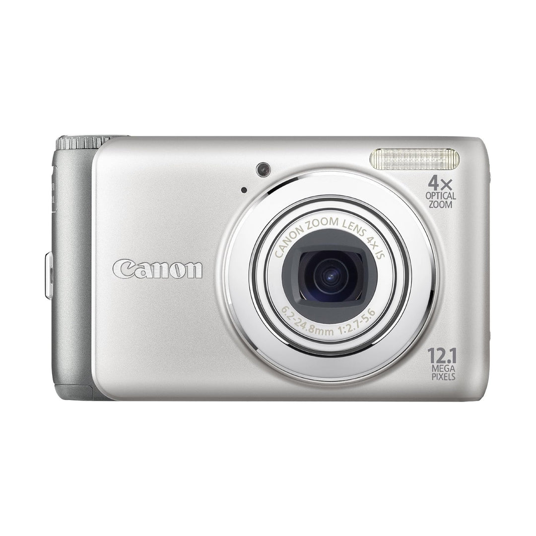 ClubCamera.com silver Canon PowerShot A3100 point and shoot camera with 4x optical zoom lens and 12.1 megapixels